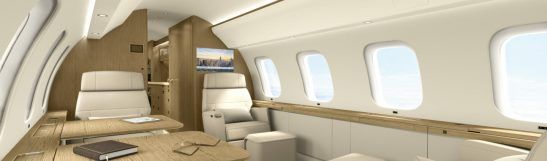 Global 7500 и 8000 получат трехзонный салон