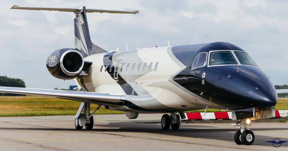 Legacy 650E отправился в Германию